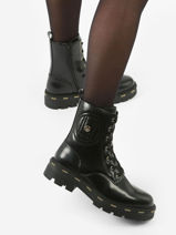 Bottines Taylor En Cuir Liu jo Noir women 4F3719EX-vue-porte