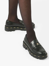 Mocassins Taylor En Cuir Liu jo Noir women 4F3721EX-vue-porte