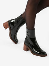 Bottines  Talon Rebabi En Cuir Mam