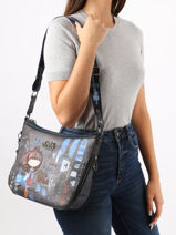 Cross Body Tas Contempory Anekke Blauw contempory 37803138-vue-porte