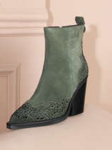 Santiags En Cuir Alma en pena Vert women I23438