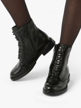 Bottines En Cuir Mjus Noir women T81205-vue-porte