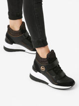 Sneakers Gentry Michael kors Noir women F3GYFE3D-vue-porte