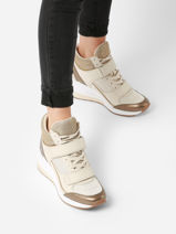 Sneakers Gentry Michael kors Beige women F3GYFE4D-vue-porte