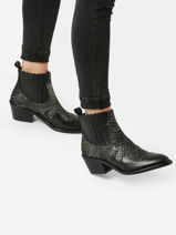 Santiags  Talon En Cuir Myma Noir women 6746-vue-porte