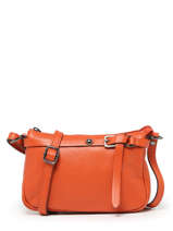 Cross Body Tas Caviar Leder Milano Oranje caviar G1421N