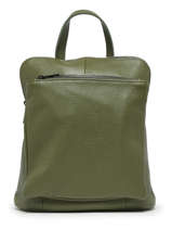 Sac  Dos Et paule Milano Vert caviar CA23067