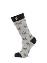 Sokken Leopold Zoe Cabaia Grijs socks men ZOE