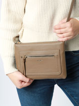 Sac Bandoulire Alpes David jones Marron alpes CM6784-vue-porte