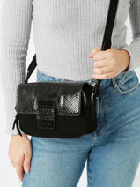 Sac Bandoulire Jenna Great by sandie Noir jenna BI-vue-porte