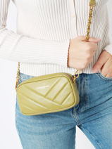 Sac Bandoulire Soft Matelasse Cuir Soft Matelasse Cuir Lancaster Vert soft matelasse 36-vue-porte