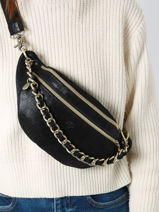 Sac Banane Mila louise Noir vintage 23689X-vue-porte