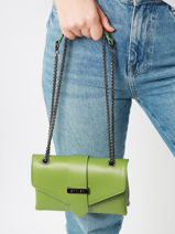 Sac Bandoulire Jana Bloc Etrier Vert jana bloc EEQU001S-vue-porte