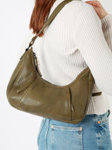 Sac Port paule Four Seasons Cuir Milano Vert four seasons SOPLB062-vue-porte