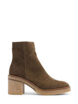 Bottines  Talon Janis En Cuir Alpe Vert women 26261140