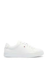 Sneakers En Cuir Tommy hilfiger Blanc women 7427YBS