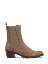 Bottines Galea En Cuir Unisa Beige accessoires GALEA