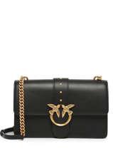 Sac Bandoulire Love Bag Icon Pinko Noir love bag icon AF1