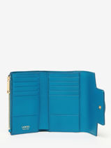 Portefeuille Compact Roxane Cuir Lancel Bleu roxane A12078-vue-porte