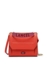 Sac  Rabat M Ninon Multico Cuir Lancel Rouge ninon A12358