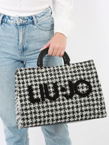 Handtas Achala Liu jo Zwart achala AF3298A-vue-porte