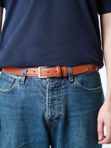 Ceinture Petit prix cuir Orange belt 30-vue-porte