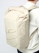 Yoho - Sac � Dos 1 Compartiment + Pc 16" Kapten and son Beige backpack YOHO-vue-porte