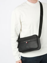 Cross Body Tas Tommy hilfiger Zwart essentiel AM12093-vue-porte