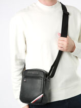 Cross Body Tas Tommy hilfiger Zwart central AM11580-vue-porte