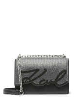 Sac Bandoulire K Signature Cuir Karl lagerfeld Multicolore k signature 236W3001