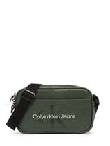 Cross Body Tas Calvin klein jeans Groen monogram soft K510396