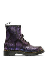 Enkellaarsjes 1460 Viper Uit Leder Dr martens Violet women 31027719