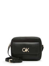 Sac Bandoulire Re-lock Polyester Recycl Calvin klein jeans Noir re-lock K611083