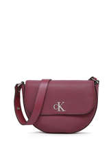 Cross Body Tas Minigram Mono Calvin klein jeans Violet minigram mono K611226