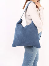 Schoudertas Folk Gerard darel Blauw folk G407-vue-porte