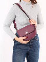 Cross Body Tas Minigram Mono Calvin klein jeans Violet minigram mono K611226-vue-porte