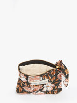 Portemonnee Bindi atelier Bruin floral PM-vue-porte