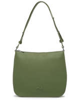 Sac Port� �paule Lou Cuir Nathan baume Vert egee 5
