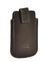 Telefoonetui Leder Texier Bruin denver 8597