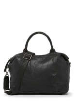 Handtas Natural Leder Biba Zwart natural FRA2L
