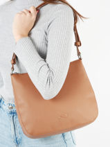 Sac Port paule Lou Cuir Nathan baume Marron egee 5-vue-porte