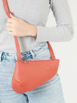 Sac Bandoulire City Perle Cuir Nathan baume Orange n city N1811000-vue-porte