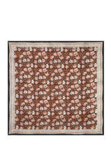 Foulard Bindi atelier Marron floral FL