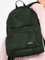 Sac  Dos 1 Compartiment + Pc 13" Eastpak Vert double casual EK0A5B7Y-vue-porte