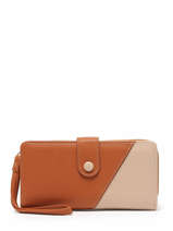 Portefeuille Porte-monnaie Miniprix Marron grained 78SM2548