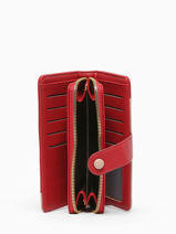 Portefeuille Porte-monnaie Miniprix Rouge grained 78SM2548-vue-porte