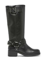 Boots Modular En Cuir Ps poelman Noir accessoires MODULA05