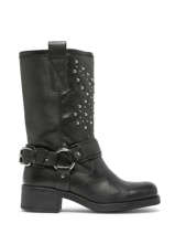 Boots Modular En Cuir Ps poelman Noir accessoires MODULA36