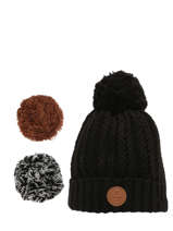 Bonnet Cabaia Noir hats MOSCOWMU