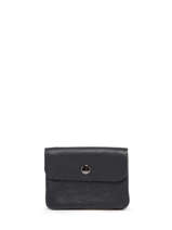 Porte-monnaie Caviar Cuir Milano Bleu caviar CA23092